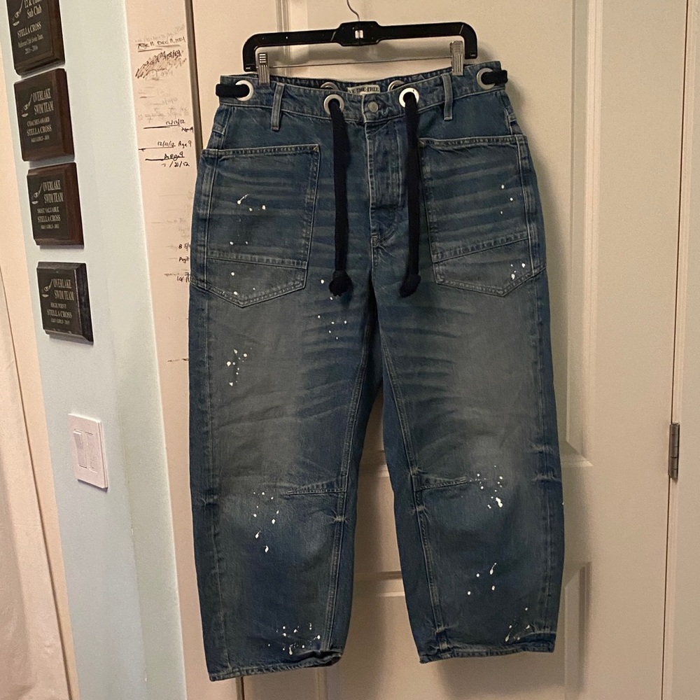 We The Free Blue Flare & Wide Leg Jeans